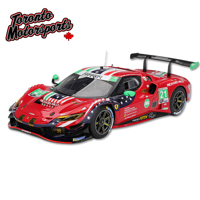 2025 Ferrari 296 GT3 AF CORSE #21 Cozzolino/Mann/Pier Guidi/Wadoux – IMSA Daytona 24 Hrs 1:18 Scale by  BBR #CS18012