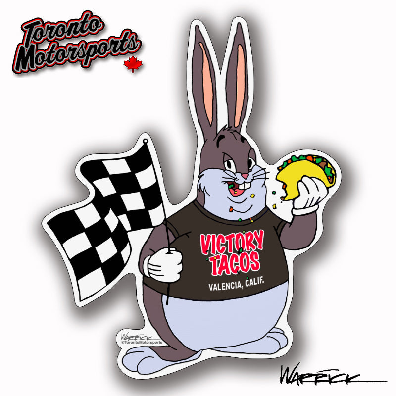 Colton Herta 'Victory Taco Chungus' -  Die Cut Vinyl Sticker #DECAL-CHUNGUSVT (116)