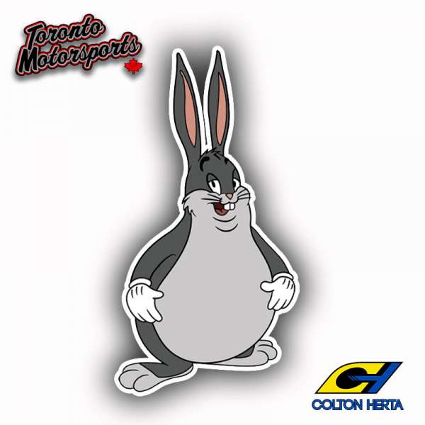 Colton Herta 'Big Chungus' Die Cut Vinyl Sticker #DECAL-CHUNGUS (104)
