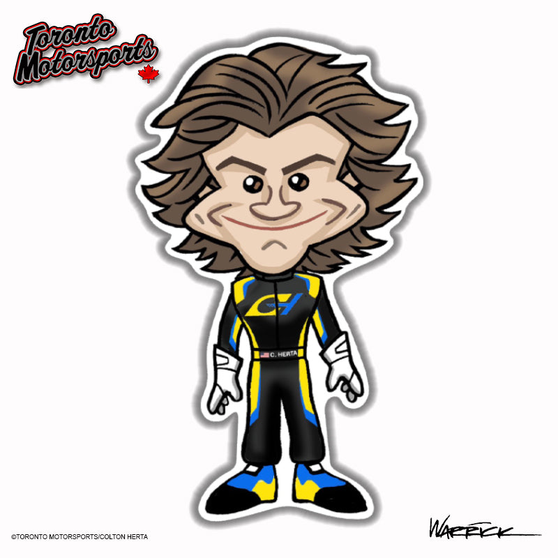 Colton Herta 'ColTOON' - IndyTOON Die Cut Vinyl Sticker #DECAL-COLTOON