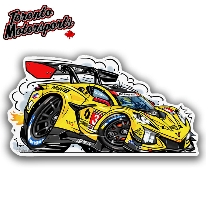 Chevrolet Corvette Z06 GT3.R #3 Pratt Miller IMSA - Vinyl Decal #DECAL-CORVETTEGT3-3 (34)