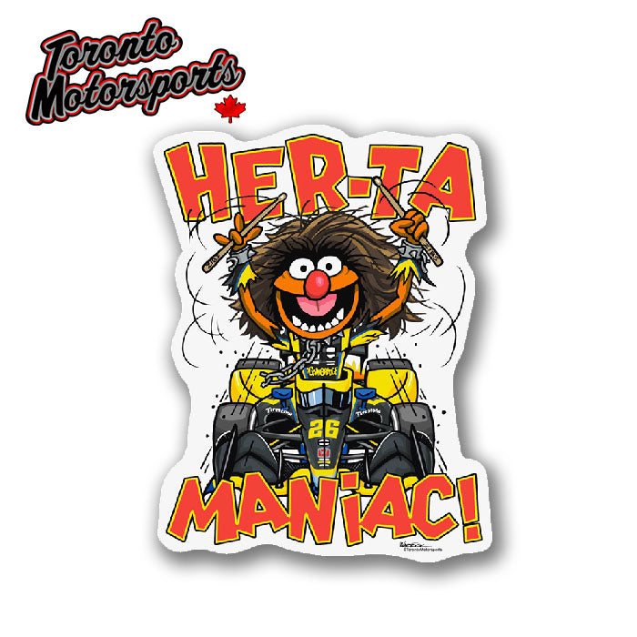 Colton Herta "Hertamaniac" - Vinyl Decal  #DECAL-HERTAMANIAC (106)