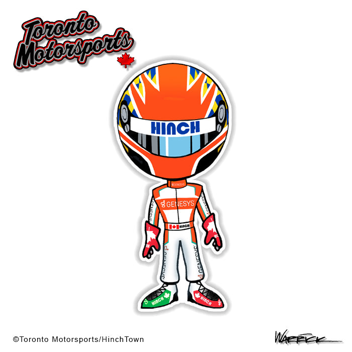 James Hinchcliffe "HinchTOON 21" -  Die Cut Vinyl Sticker #DECAL-HINCHTOON21 (139)