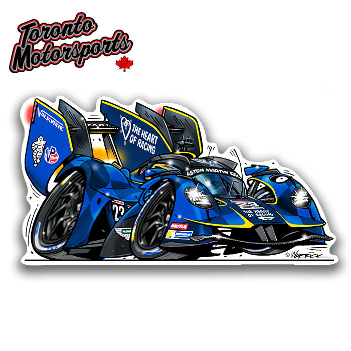 Heart of Racing Aston Martin Valkyrie #23 IMSA CarTOON - Vinyl Decal #DECAL-HOR23 (19)