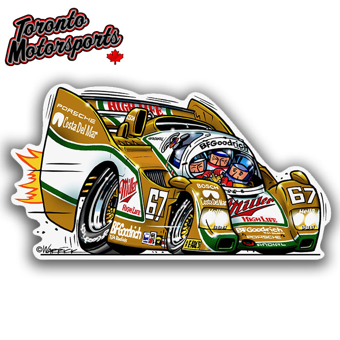 Porsche 962 #67 Miller High Life IMSA - Vinyl Decal #DECAL-MILLER962 (72)