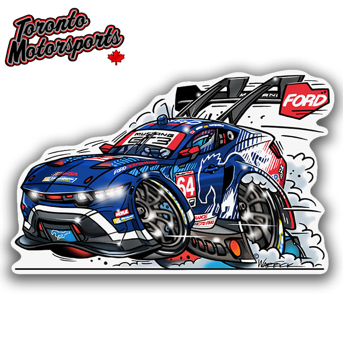 Ford Mustang GT3 #64 Multimatic IMSA - Vinyl Decal  #DECAL-MUSTANGGT364 (171)