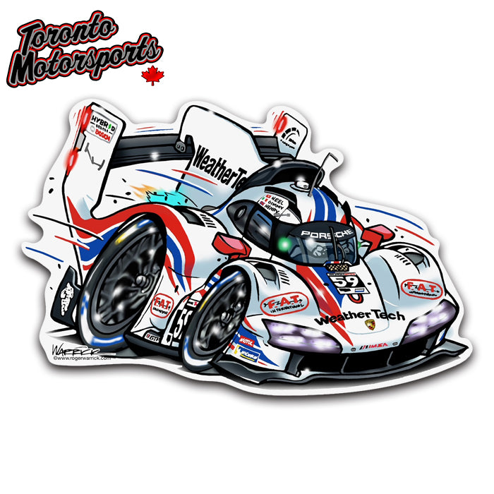 Porsche GTP Proton WeatherTech #59 IMSA - Vinyl Decal  #DECAL-PROTONPORSCHE (38)