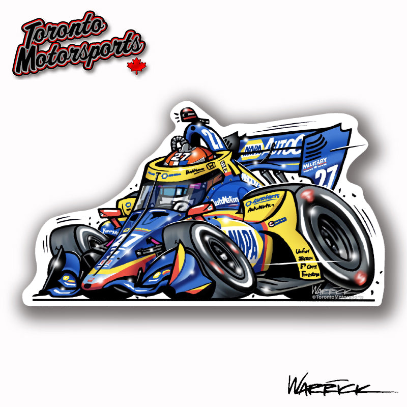 Alexander Rossi -  Die Cut Vinyl Sticker #DECAL-ROSSI (103)