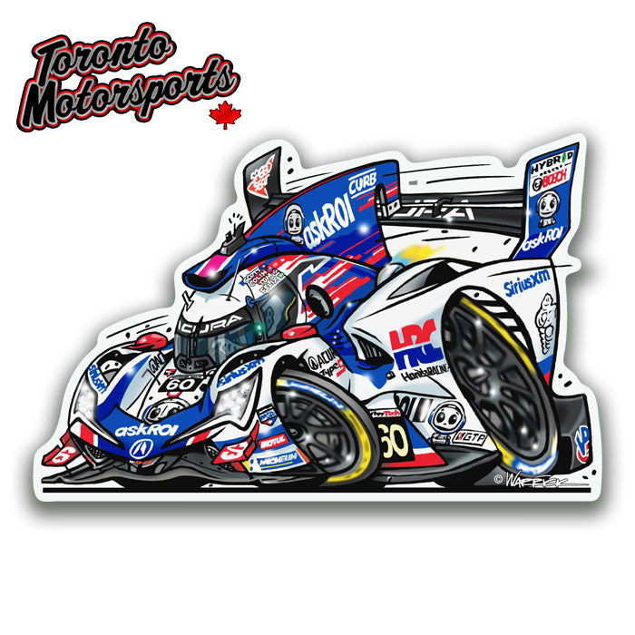 MSR Acura #60 IMSA CarTOON - Vinyl Decal #DECAL-SHANK60 (33)