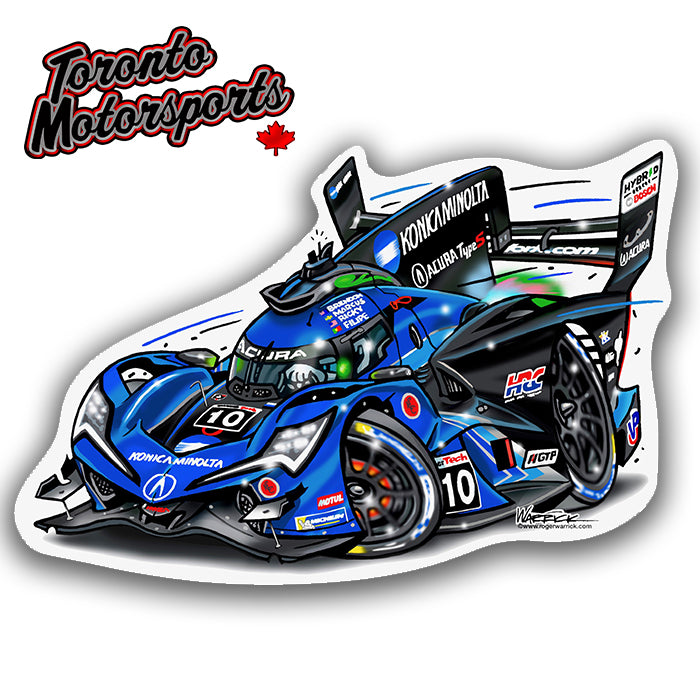 Acura ARX-06 #10 WTR IMSA - Vinyl Decal  #DECAL-WTR10 (170)