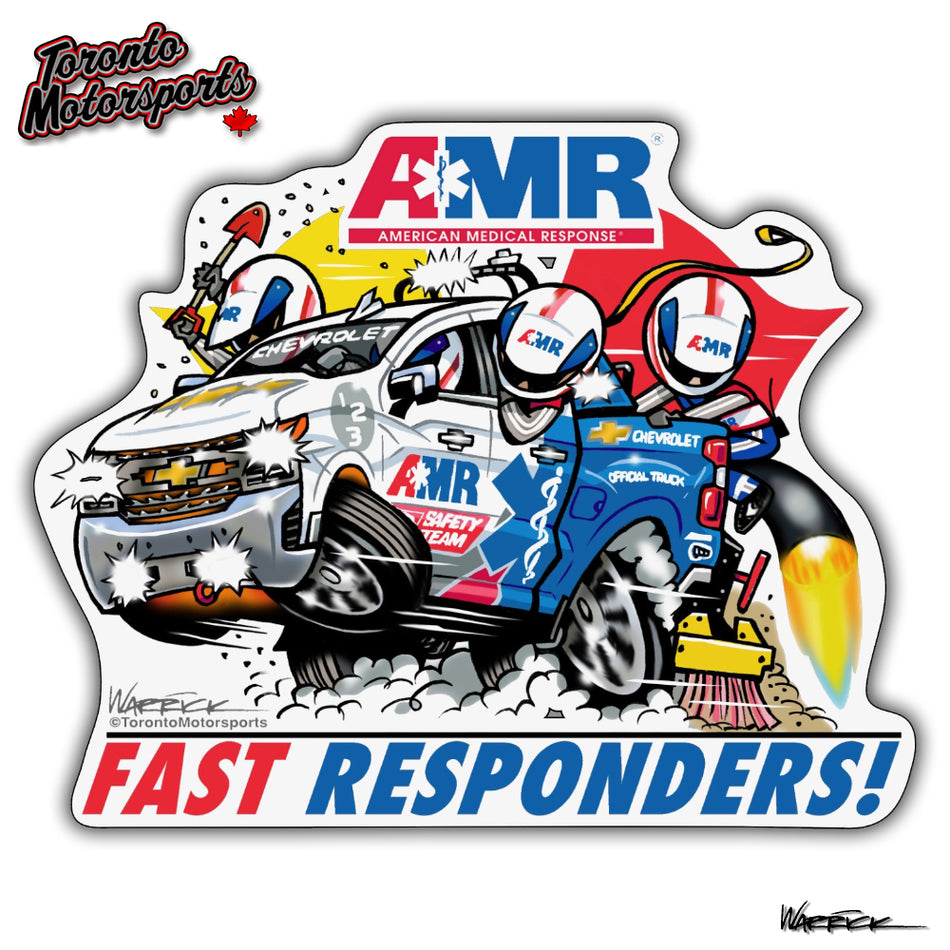 AMR Safety Team 'Fast Responders'  Die Cut Vinyl Sticker #DECAL-AMRFR (58)