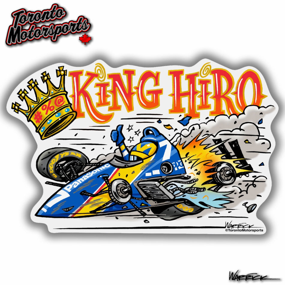 Hiro Matsushita 'King Hiro' IndyTOON -  Die Cut Vinyl Sticker #DECAL-KINGHIRON (96)