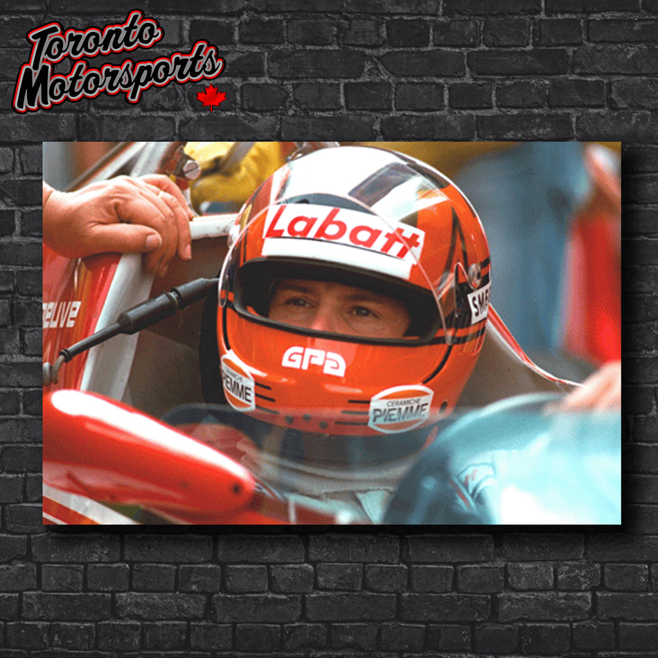 Gilles Villeneuve 1982 Ferrari - Formula One Pit/Morning Practice - Zolder #GVPHOTOZOL1