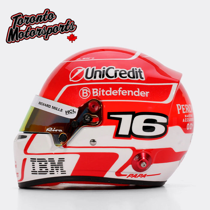 2025 Charles LeClerc Ferrari F1 Formula One Replica Helmet - EXACT SCALE REPLICA 1:2 Scale - Size of a Grapefruit #HEL-CL25