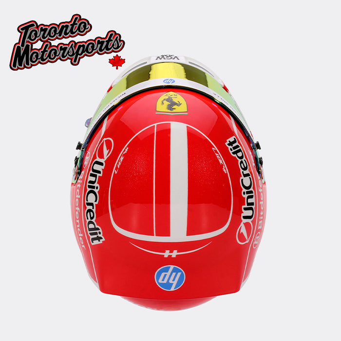 2025 Charles LeClerc Ferrari F1 Formula One Replica Helmet - EXACT SCALE REPLICA 1:2 Scale - Size of a Grapefruit #HEL-CL25