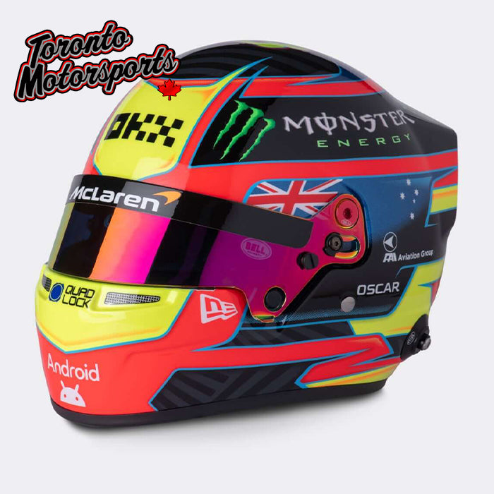 2025 Oscar Piastri  McLaren F1 Formula One Replica Helmet - EXACT SCALE REPLICA 1:2 Scale - Size of a Grapefruit #HEL-OP25