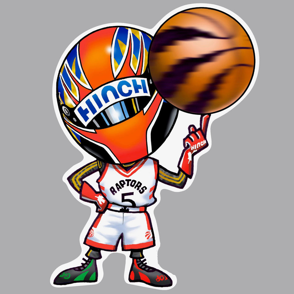 James Hinchcliffe HinchTOON "Baller" -  Die Cut Vinyl Sticker #HINCH-STICKERBALLER (115)
