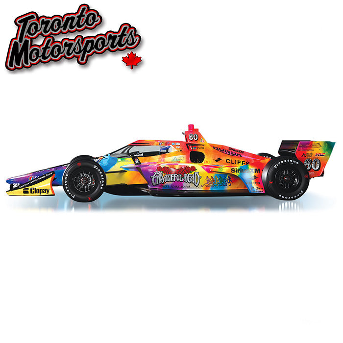 2025 NTT IndyCar Series - #60 Felix Rosenqvist / Meyer Shank Racing, Grateful Dead (Road Course) LIMITED EDITION 1:18 Scale by IXO #IND18052