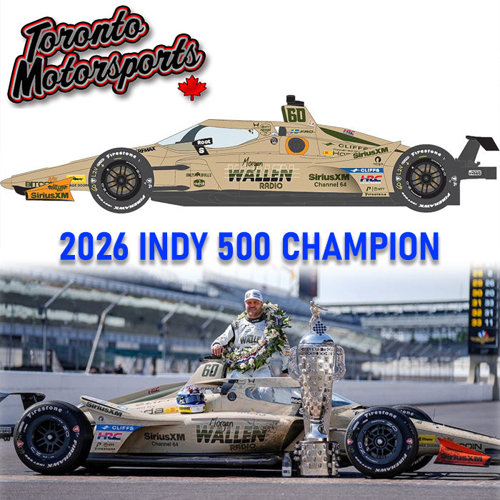 2026 NTT IndyCar Series - #60 Felix Rosenqvist / Meyer Shank Racing, SiriusXM, Morgan Wallen - INDY 500 CHAMPION 1:18 Scale by IXO #IND18060