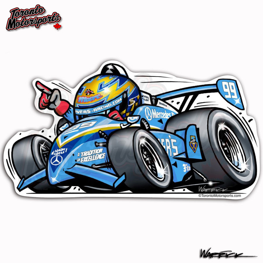 Greg Moore "See Ya Up Front" - IndyTOON Die Cut Vinyl Sticker #INDYTOON-GM (83)