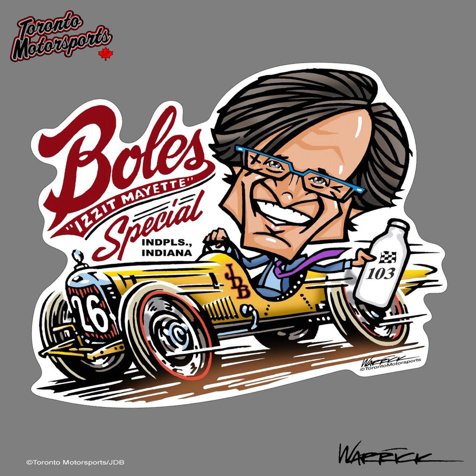 J. Douglas Boles "IZZIT MAYETTE SPECIAL" - IndyTOON Die Cut Vinyl Sticker #INDYTOONJDB (118)