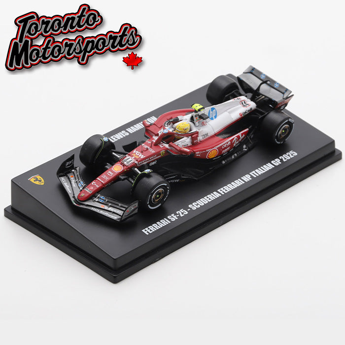 2025 Ferrari SF-25 #44 Lewis Hamilton – Italian GP - 1:64 Scale by LookSmart #LS64027