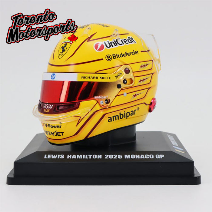 2025 Lewis Hamilton Scuderia Ferrari - Monaco GP - F1 Replica Helmet - 1:5 Scale by Looksmart #LSHEL016