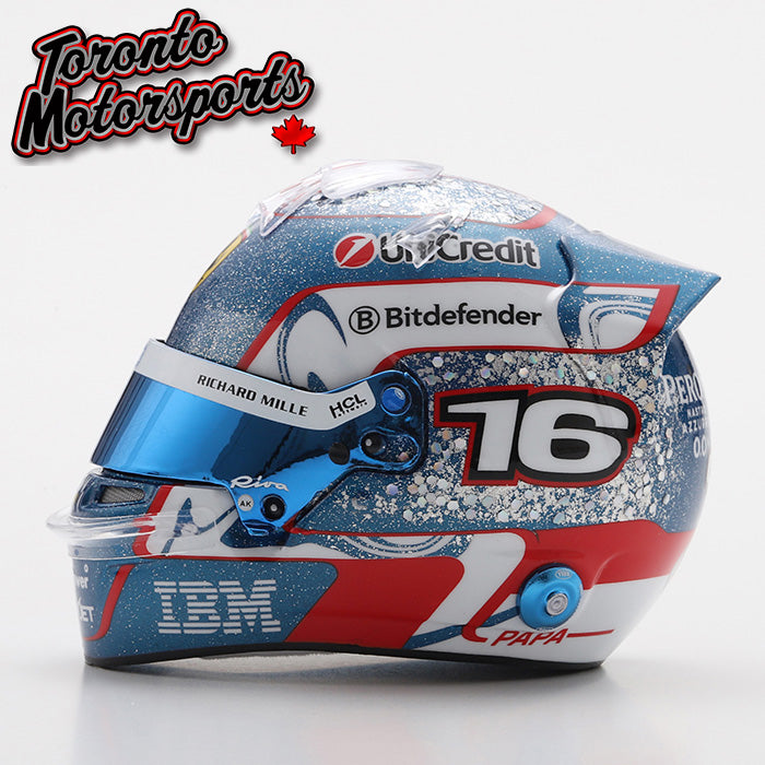 2025 Charles Leclerc Scuderia Ferrari - Singapore GP - F1 Replica Helmet - 1:5 Scale by Looksmart #LSHEL024