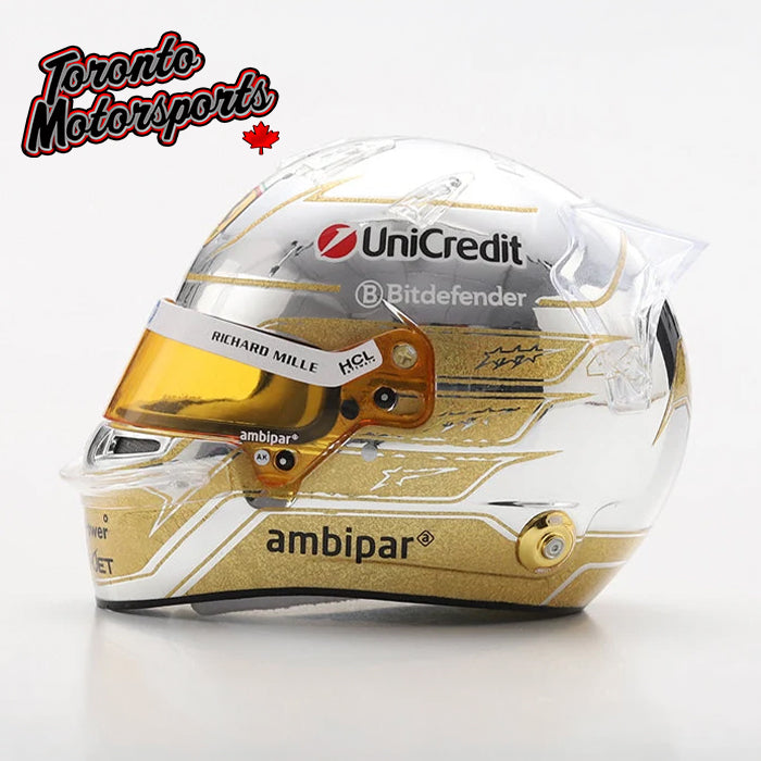 2025 Lewis Hamilton Scuderia Ferrari - Abu Dhabi GP - F1 Replica Helmet - 1:5 Scale by Looksmart #LSHEL029