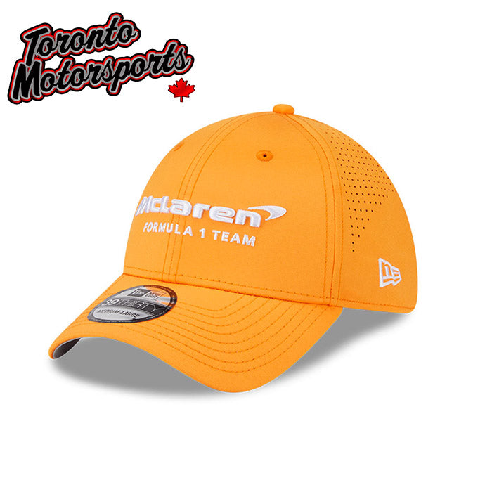 .McLaren F1 Perforated - New Era 39THIRTY Stretch Fit Team Cap - Officially Licensed #MCL-60601340