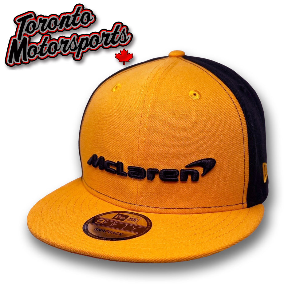 .McLaren 'Wordmark Logo' NEW ERA 9FIFTY - Papaya/Black - Officially Licensed #MCL-70799828