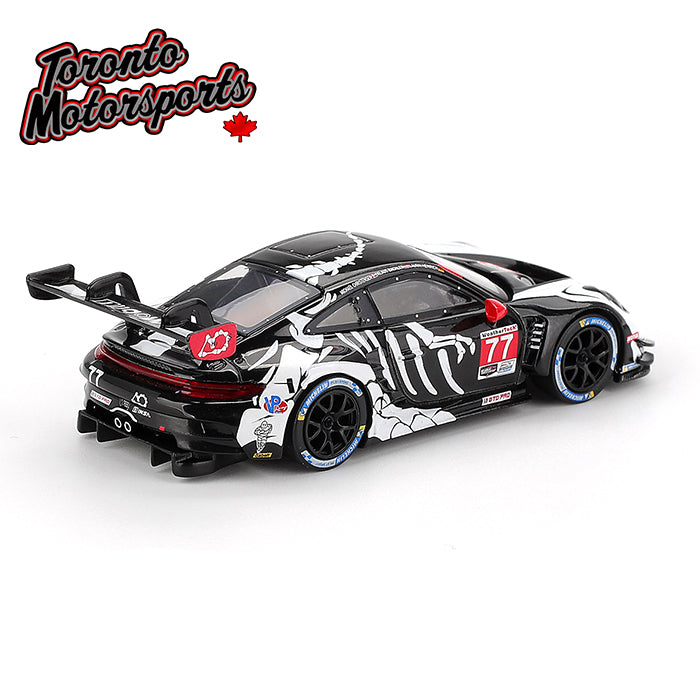 2025 Porsche 911 GT3 R AO Racing “REXY” Skeleton Car #77 – IMSA Petit LeMans 1:64 Scale by MiniGT #MGT01143 (MGT00REXYPETIT)