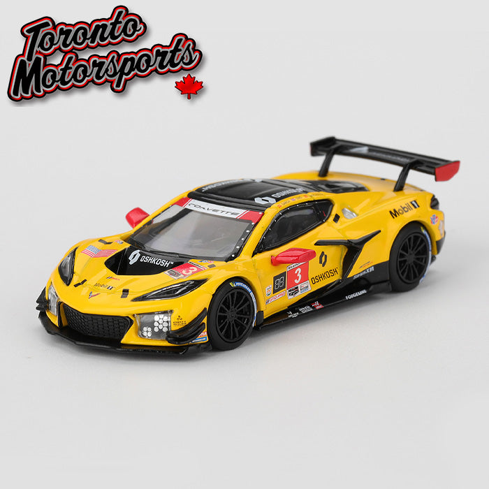 2025 Chevrolet Corvette Z06 GT3.R Pratt Miller Motorsports #3 García/Juncadella/Sims- IMSA Daytona 24hrs 1:64 Scale by MiniGT #MGT01168
