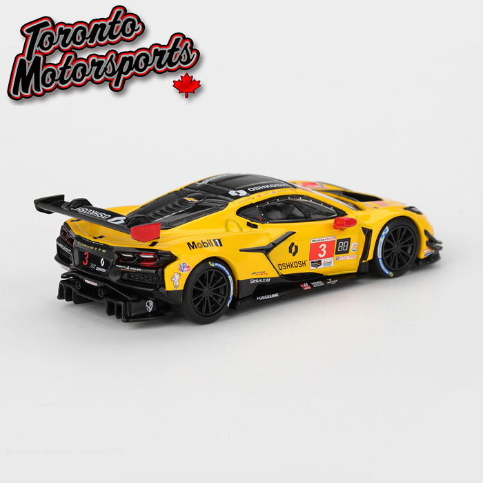 2025 Chevrolet Corvette Z06 GT3.R Pratt Miller Motorsports #3 García/Juncadella/Sims- IMSA Daytona 24hrs 1:64 Scale by MiniGT #MGT01168