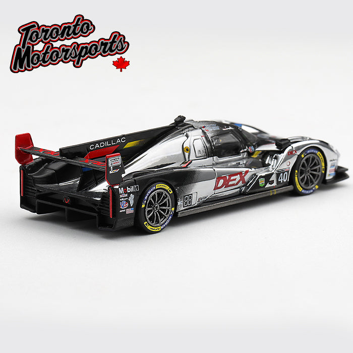 2025 Cadillac V-Series.R #40 Cadillac Wayne Taylor Racing 'CHROME FINISH' - IMSA Daytona 24 Hrs 1:64 Scale by MiniGT #MGT01372