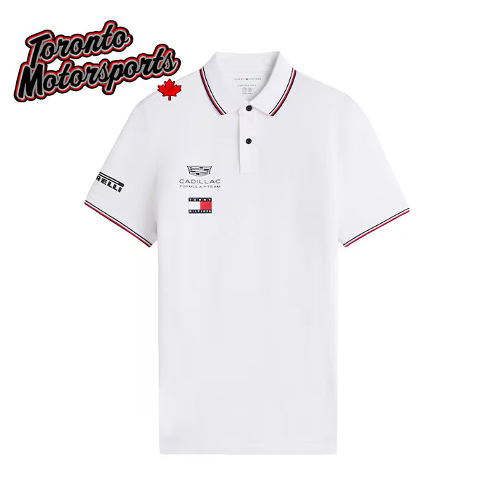 2026 Cadillac F1 Racing - Team  Polo Shirt - White (Unisex) #MN00072-YBR-WHITE