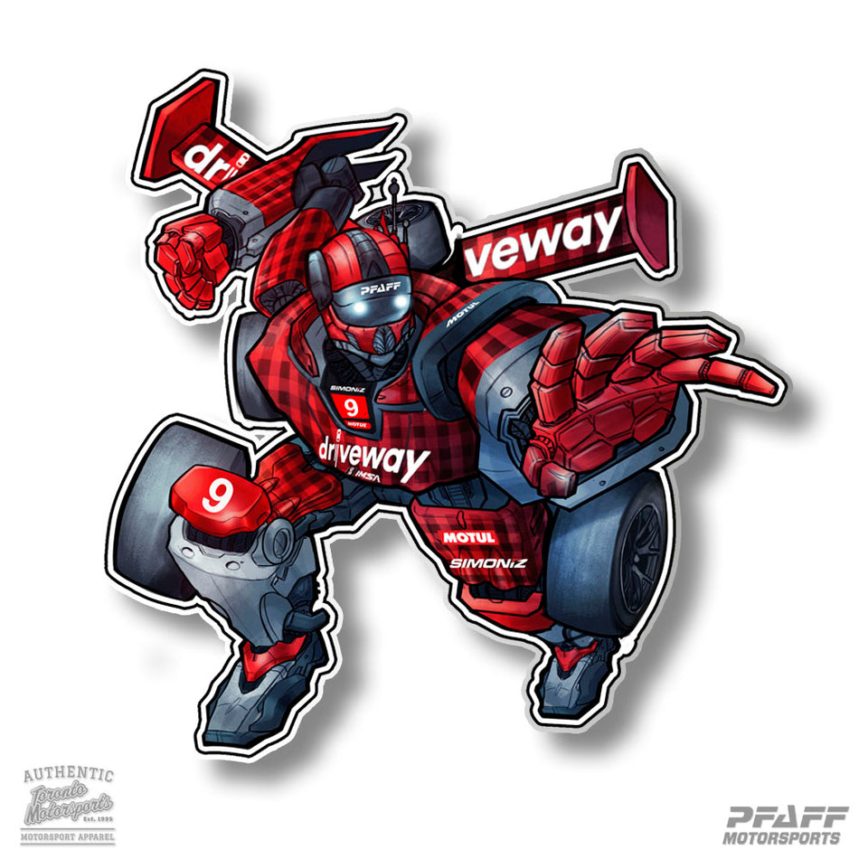 Pfaff Motorsports 'Plaidicus Maximus' - Vinyl Decal  #PFAFF-DECALPLAIDIMUS (181)