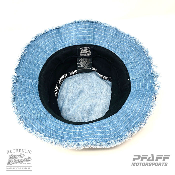 Pfaff Motorsports Team Bucket Hat - 'Denim Patch' (2025 Version) #PFAFF-DENIMBUCKET