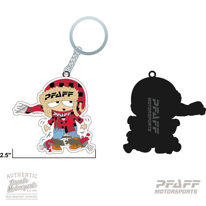Pfaff Motorsports 'Freddie' Enamel Key Chain #PFAFF-FREDDIEKEYCHAIN