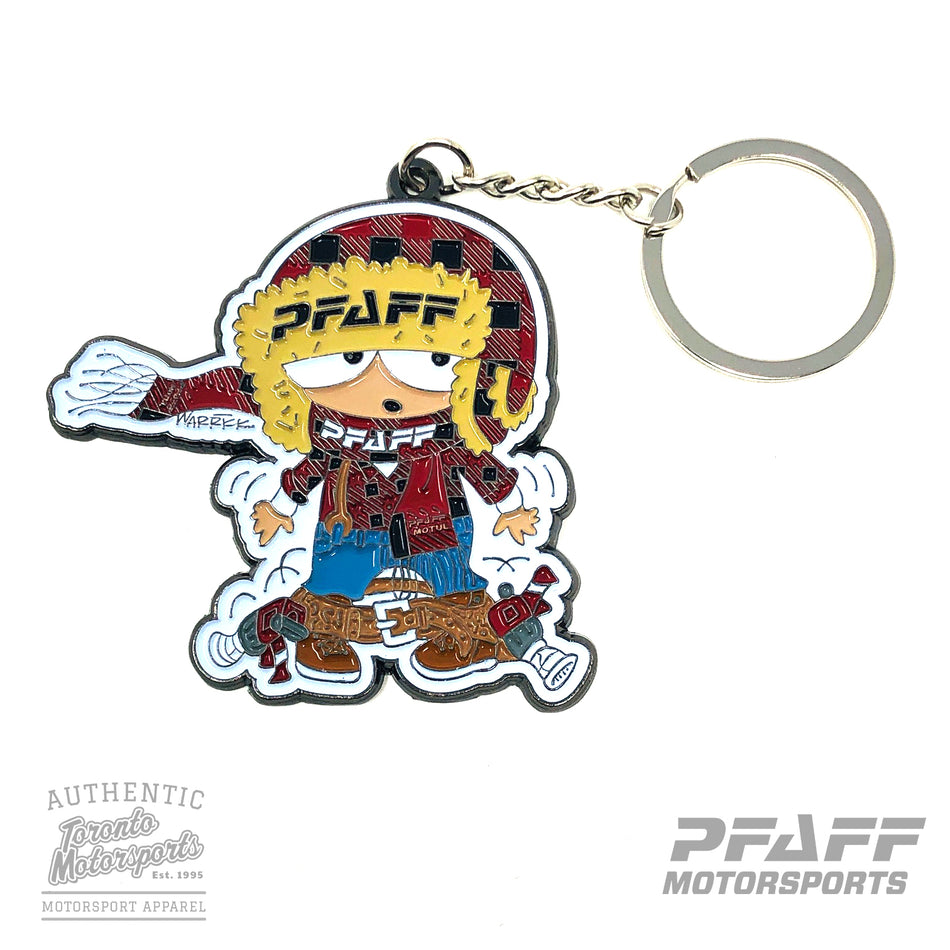 Pfaff Motorsports 'Freddie' Enamel Key Chain #PFAFF-FREDDIEKEYCHAIN