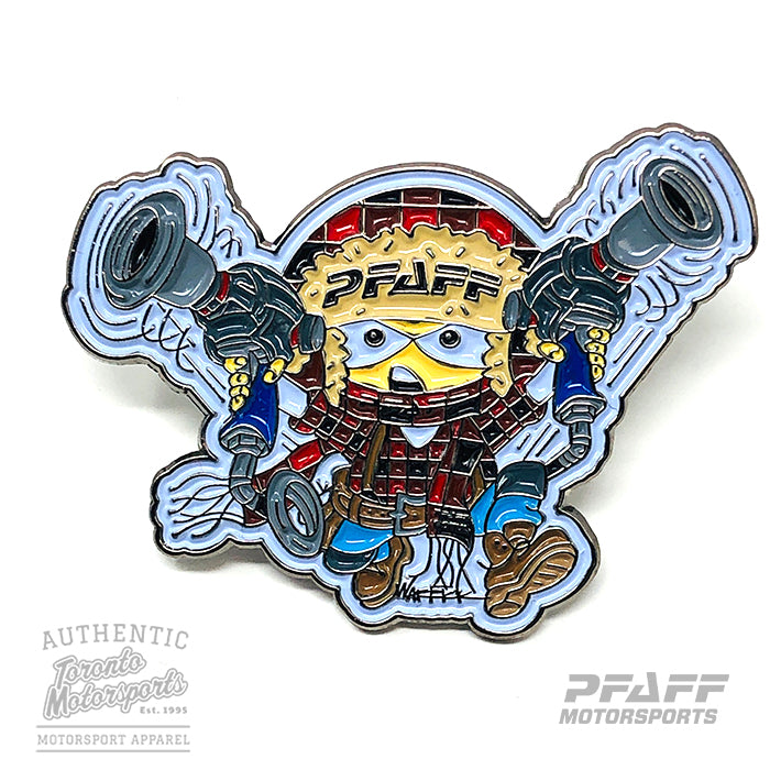 Pfaff Motorsports 'Freddie - 'Quickdraw' Enamel Collector Pin #PFAFF-GUNSFREDDIE