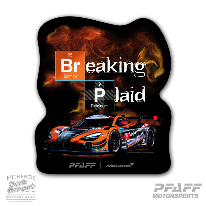Pfaff Motorsports 'Breaking Plaid' - Vinyl Decal  #PFAFF24-DECAL10