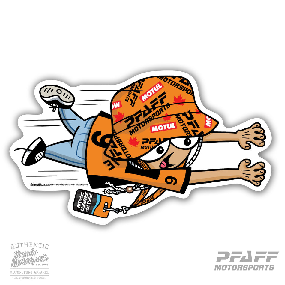 Pfaff Motorsports 'Hang on Freddie (Left)' - Vinyl Decal  #PFAFF24-DECAL3
