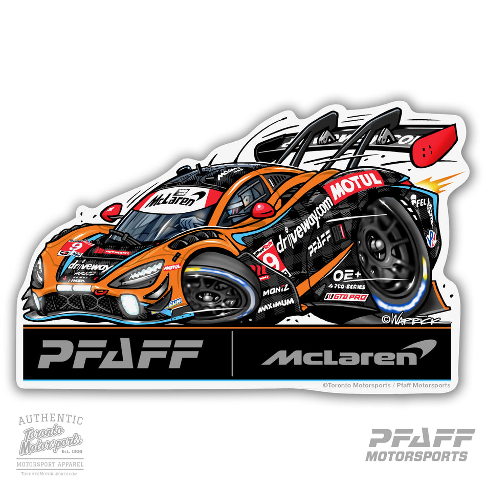 Pfaff Motorsports 'Pfaff | McLaren 720S GT3 EVO' (LEFT) - Vinyl Decal  #PFAFF24-DECAL6 (68)