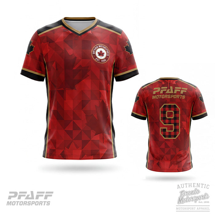 Pfaff Motorsports TEAM SOCCER JERSEY - Dk. Red/Gold PFAFF26-227