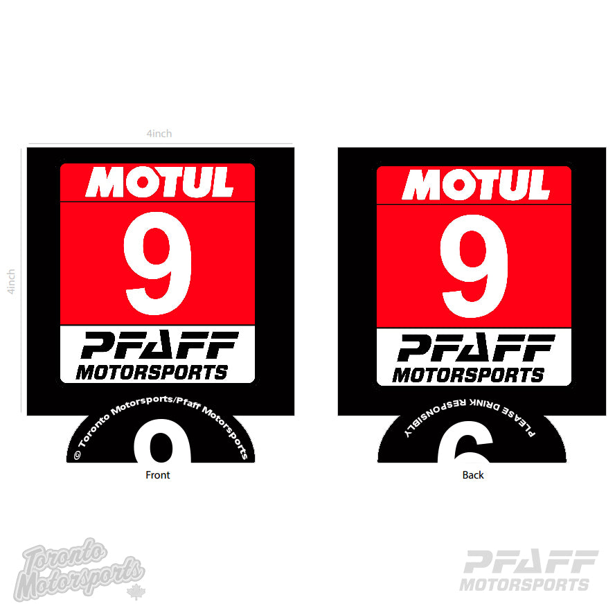 Pfaff Motorsports 'Number Plate' Neoprene Beverage Cooler  #PFAFF-NUMBERPLATECOOLER