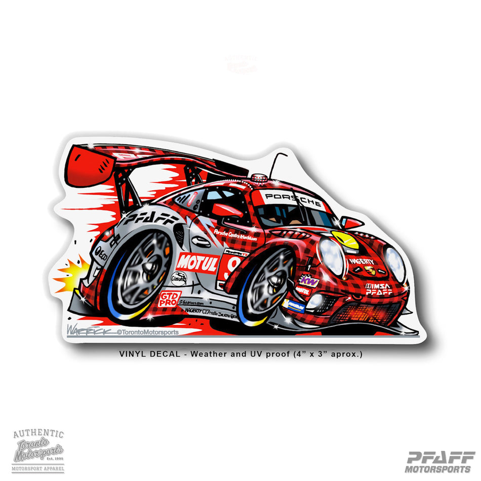 Pfaff Motorsports 'Porsche 911 GT3 R' Vinyl Decal #DECAL-PFAFFGT3R (66)
