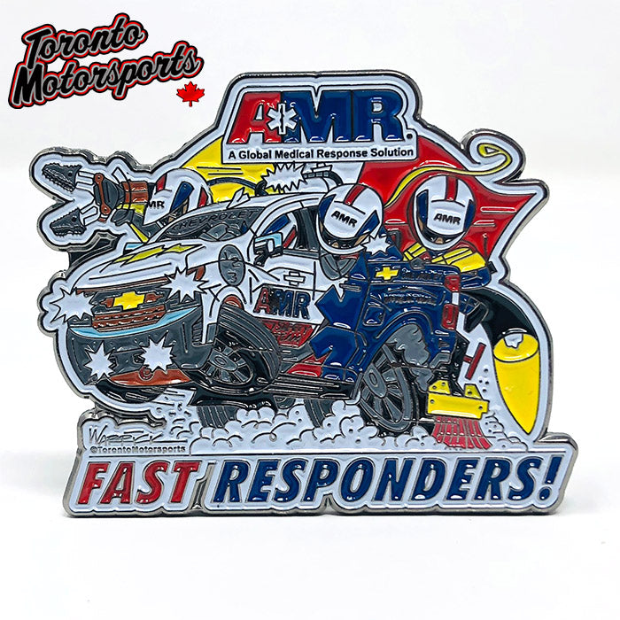 AMR Safety Team 'Fast Responders' - Enamel Collector Pin #PIN-AMR