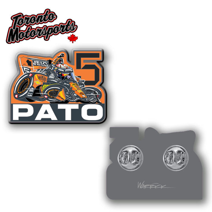 Pato O'Ward - McLaren IndyCar - Warrick CarTOON Art - Enamel Collector Pin #PIN-PATO
