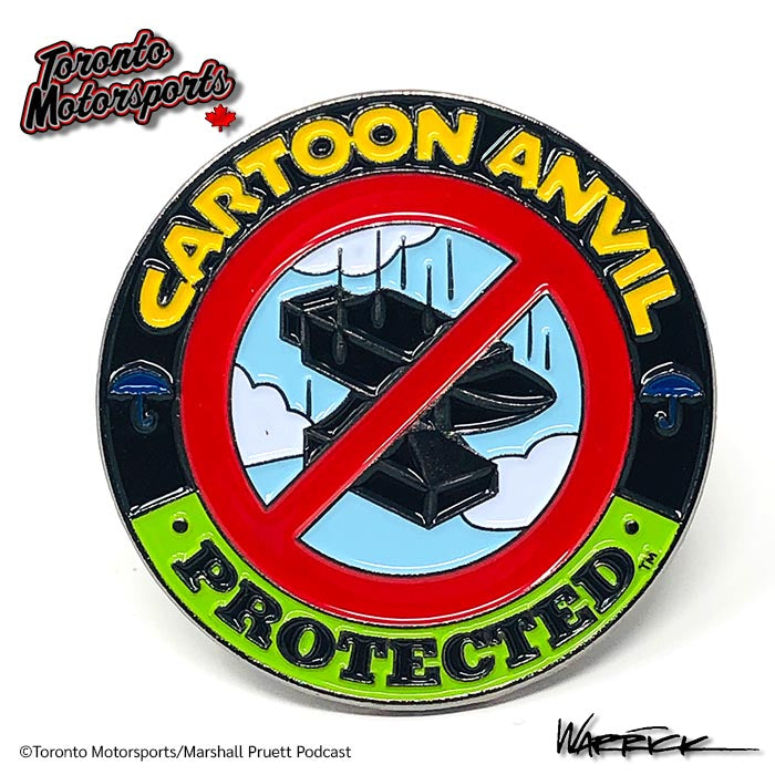Marshall Pruett Podcast 'Cartoon Anvil' - Enamel Collector Pin #PIN-TOONANVIL
